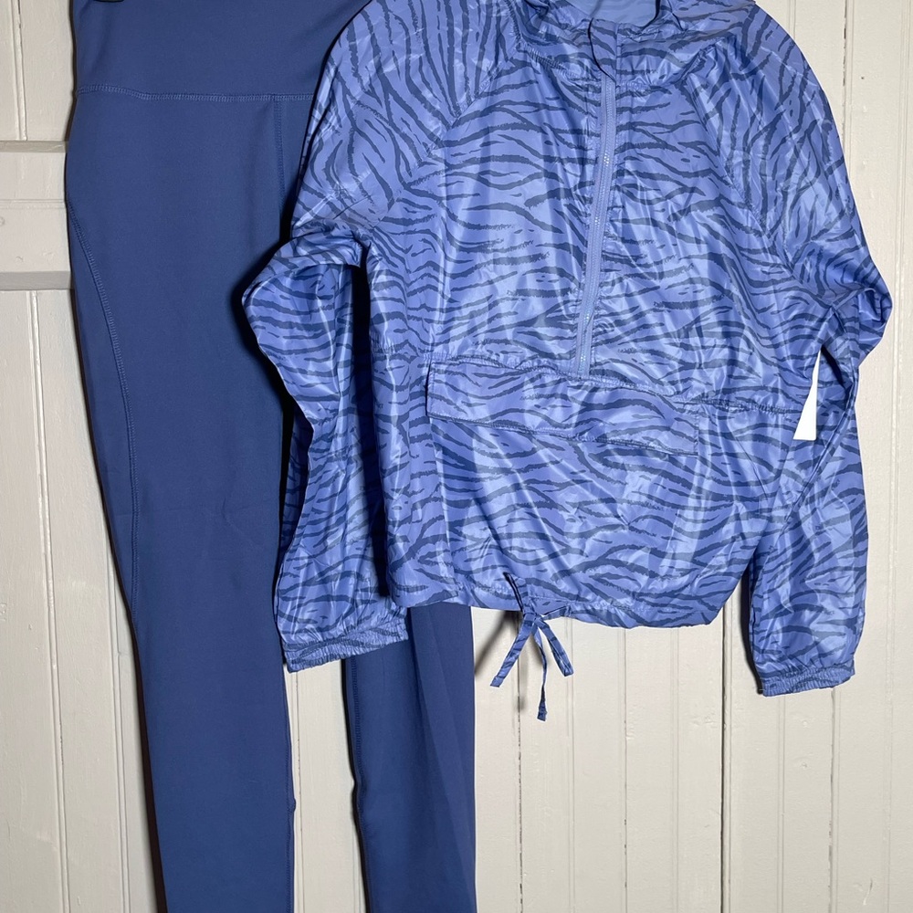 Marika Purple Zebra Print Activewear Set
